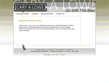 Tablet Screenshot of caryalowe.com